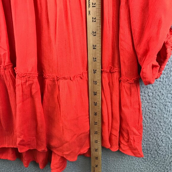 Free People Embroidered Boho Peasant Tunic Top With Floral Detailing XS - Picture 11 of 16